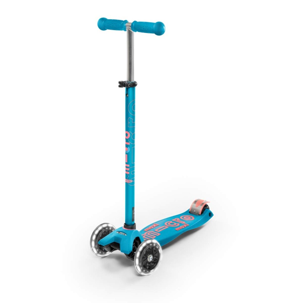 Micro Kickboard - Maxi Deluxe LED - Three Wheeled, Lean-to-Steer Swiss-Designed Micro Scooter for Kids with Motion-Activated Light-Up Wheels for Ages 5-12