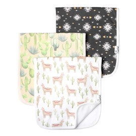 Copper Pearl Baby Burp Cloth Large 21\'\'x10\'\' Size Premium Absorbent Triple Layer 3-Pack Gift Set Cusco