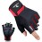 ATERCEL Workout Gloves for Men and Women, Exercise Gloves for Weight Lifting, Cycling, Gym, Training, Breathable and Snug fit (Red, S)