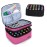 LUXJA Essential Oil Carrying Case - Holds 30 Bottles (5ml-30ml, Also Fits for Roller Bottles), Double-Layer Organizer for Essential Oil and Accessories, Pink (Bag Only)