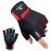 ATERCEL Workout Gloves for Men and Women, Exercise Gloves for Weight Lifting, Cycling, Gym, Training, Breathable and Snug fit (Red, L)