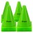 Mirepty 7 Inch Plastic Traffic Cones Sport Training Agility Marker Cone for Soccer, Skating, Football, Basketball, Indoor and Outdoor Games (Green, 24 Pack)