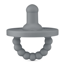 Ryan & Rose Cutie PAT Pacifier Teether (Stage 2, Charcoal)