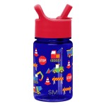 Simple Modern Kids Water Bottle Plastic BPA-Free Tritan Cup with Leak Proof Straw Lid | Reusable and Durable for Toddlers, Boys | Summit Collection | 12oz, Under Construction
