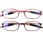 AQWANO 2 Pack Blue Light Blocking Computer Reading Glasses UV Protection Flexible TR90 Frame Lightweight Readers Glasses for Women Men +2.25
