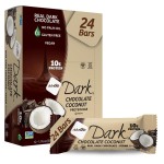 NuGo Dark Chocolate Coconut, 10g Protein Bar, Vegan, Gluten Free, Non-GMO, Kosher Pareve, 24 Count