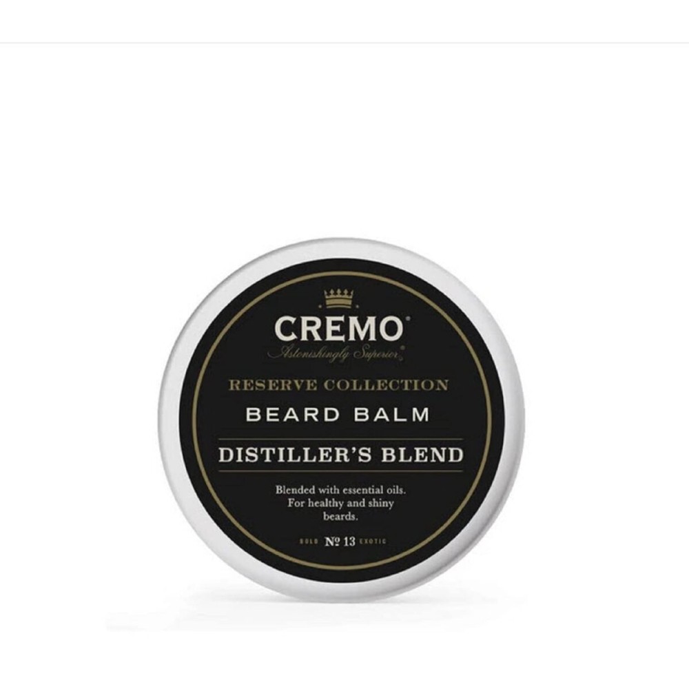 Cremo Styling Beard Balm, Distiller\'s Blend (Reserve Collection), Nourishes, Shapes And Moisturizes All Lengths Of Facial Hair, 2 Ounce