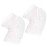 PISIQI Compression Collision Avoidance Knee Sleeve, 3 Sleeves, White, L