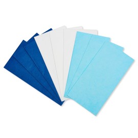 American Greetings 125 Sheets 20 in. x 20 in. White and Blue Bulk Tissue Paper for All Occasions