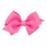 Wee Ones Girls\' Plain Wrap Classic Grosgrain Hair Bows on a WeeStay No-Slip Hair Clip, Handmade, Wee, Hot Pink