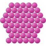 40MM Ping Pong Balls, 50 or 80 Pack Assorted Colored Tennis Balls Multi Color Plastic Balls Fun Beer Ping Pong Balls Bulk for Beer Pong Balls, Arts and Craft, Party Decoration, Cat Balls(50pcs-Purple)