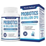 Purely Optimal Premium Probiotics 60 Billion CFU w/Organic Prebiotics & Digestive Enzymes