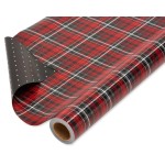 American Greetings Jumbo Reversible Wrapping Paper Roll for Christmas, Red and Black Holiday Gift Wrap (175 sq. ft., 1 Extra Large Roll-30 in. x 70 ft.) Polka Dots and Plaid