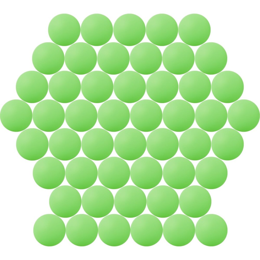 40MM Ping Pong Balls, 50 or 80 Pack Assorted Colored Tennis Balls Multi Color Plastic Balls Fun Beer Ping Pong Balls Bulk for Beer Pong Balls, Arts and Craft, Party Decoration, Cat Balls (50pcs-Green)