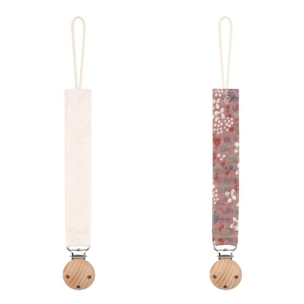 Baby Pacifier Holder for Boys and Girls, Teething Straps Unisex Design, Smoother Clip 100% Handmade Braided,