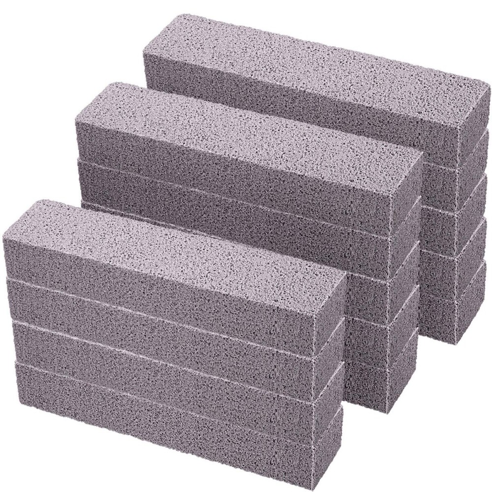 Chinco 14 Packs Pumice Stick for Cheaning, Pumice Scouring Stone Pad Removing Stain Grime Without Leaving Scratches for Kitchen Oven Stove Home Bathroom Toilet Pool House Cleaning Supplies