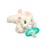 RaZbaby JollyPop Pacifier, Holder w/Detachable Baby Pacifier, Stuffed Animal RaZbuddy, All Ages 0M+, 100% Medical Grade USA Made Silicone, Machine Washable, Textured & Easy to Hold - Unicorn
