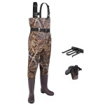 FISHINGSIR Fishing Waders for Men with Boots Womens Chest Waders 2-Ply Nylon/PVC Waterproof for Hunting with Boot Hanger
