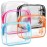 F-color TSA Approved Toiletry Bag 5 Medium - Clear Toiletry Bag Quart Size Travel Bag, Clear Cosmetic Makeup Bag for Women, Carry on Airport Airline Compliant Bag, 5 Colors(for age 12 or above)