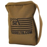 Tactical Rear Squeeze Bag, Shooting Rest, Long Range Shooting Rest, PRS Precision, Medium Barricade Bag, S2Delta (Coyote Tan, 1lb)