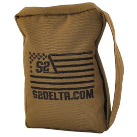 Tactical Rear Squeeze Bag, Shooting Rest, Long Range Shooting Rest, PRS Precision, Medium Barricade Bag, S2Delta (Coyote Tan, 1lb)