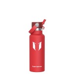 Super Sparrow Insulated Water Bottle - 17 Oz - Standard Mouth FlipFlow Flask - BPA Free, Leak Proof Drink Bottle- Ergonomic Straw Water Bottles for Work, Gym, Travel, Sports
