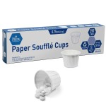 MED PRIDE Disposable 250 Pack Paper Souffle Medicine Cups-0.75 Ounce, Dispenser Paper Cups-Pill Holders for Mixed Pills, Single Dosage-Portion, Food & Dessert Serving