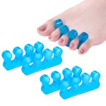 ZaxSota Toe Separators for Bunion Relief & Nail Polish Application - Orthopedic Gel Toenail Dividers, Pedicure Kit with Repeatable & Washable Toe Spacers, Soft Gel Tools
