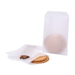 Quotidian White Flat Medium Glassine Paper Cello Bags 5 x 7 (13 x 17.8cm) Pack of 100 - Christmas Sandwiches Favors Samples Cookies Coins