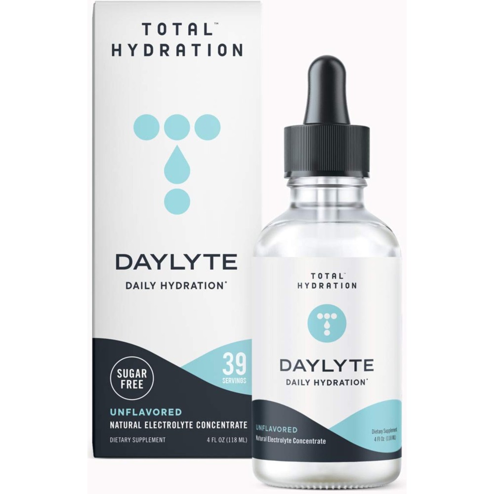 Daylyte Electrolyte Drops, Unflavored, Sugar Free Daily Hydration Supplement with Magnesium, Calcium, & Zinc (39 Servings)