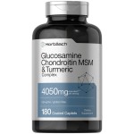 Horbach Glucosamine Chondroitin MSM | 4050 mg | 180 Caplets | with Turmeric | Triple Strength Formula | Non-GMO & Gluten Free Supplement