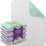 Incontinence Bed Pads - 4 Pack 24 x 36 Reusable Waterproof Mattress Protectors - Highly Absorbent, Machine Washable - for Children, Pets and Seniors - Assorted Colors - Royal Care