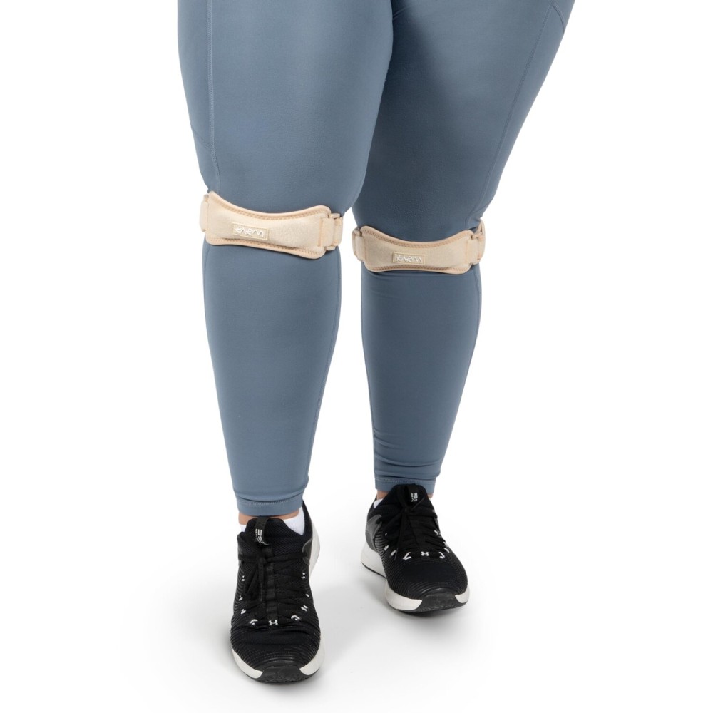 KARM Plus Size Knee Brace for Women & Men Plus Size - Patella Band - Patellar Tendon Support Strap for Jumpers Knee Pain, Basketball, Sports, Obese (XXL/3XL/4XL/5XL/6XL, Pair of 2 Straps, Beige)