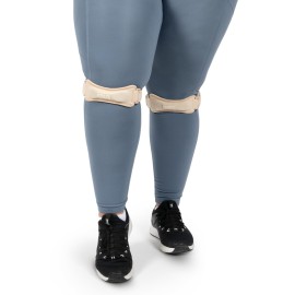 KARM Plus Size Knee Brace for Women & Men Plus Size - Patella Band - Patellar Tendon Support Strap for Jumpers Knee Pain, Basketball, Sports, Obese (XXL/3XL/4XL/5XL/6XL, Pair of 2 Straps, Beige)