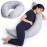 Niimo XXL Pregnancy Pillow & Baby Feeding Pillow - 2022 Double Platinum Winning Maternity Pillow, 100% Cotton Pregnancy Pillow Cover, Machine-Washable, Pregnancy Must Haves
