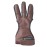 ArcheryMax Handmade Brown Leather Three Finger Archery Gloves (Dark Brown, Large)
