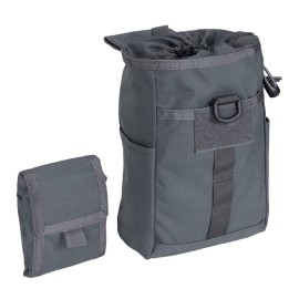 EXCELLENT ELITE SPANKER Molle Dump Pouch Drawstring Magazine Utility Pouch Folding Dump Pouch Waist Bag(Grey)