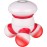 cotsoco Handheld Massager Mini Portable Vibrating Body Massager with LED Light for Hand Head Neck Back Legs Arms Pain Release, Battery Operated, Easy Hand Grip