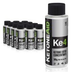 KetoneAid Ke4 Ketone Ester Concentrate | Not a Ketone Salt, No Sugar, No Caffeine | Exogenous D-BHB Ester | 12 Serving Per Bottle (12 Count)