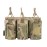 EXCELLENT ELITE SPANKER Open-Top Single/Double/Triple Molle Mag Pouch for M4 M14 M16 AK AR Elastic Rifle Magazines for Pistol Mag Pouch(Multicam)