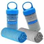 YQXCC Cooling Towel | 2 Pack 47x12 | Ice Cool for Neck | Soft Breathable Microfiber Chilly | for Yoga, Golf, Gym, Camping, Running, Workout & More Activities