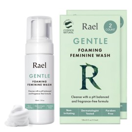 Rael Feminine Wash, Foaming Cleanser for Women, Unscented, Clean Ingredients (5oz, 4 Pack)