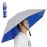 NEW-Vi Fishing Umbrella Hat Folding Sun Rain Cap Adjustable Multifunction Outdoor Headwear (Silver/Blue(Single layer) 2Pcs)
