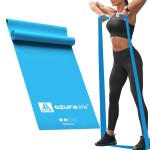 A AZURELIFE Professional 8 Yards Bulk Resistance Bands Rolls or 5,6,7 ft. Long Non-Latex Elastic Exercise Bands, Stretch Bands for PT, Yoga, Pilates, Rehab, at-Home or The Gym Workouts