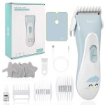 Eanceil Baby Hair Clippers, Ceramic Blade Electric Kids Hair Trimmer, Ultra-Quiet Cordless Rechargeable Waterproof Haircut Kit for Kids & Adult