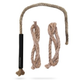 berleben | Tindr Tinder Fire Starter Kit - 3 Paraffin-Wax Hemp Wicks & Aluminum Bellow Sleeve - 60 Min Burn, Waterproof Rope Match Fire Starter - Camping Essentials