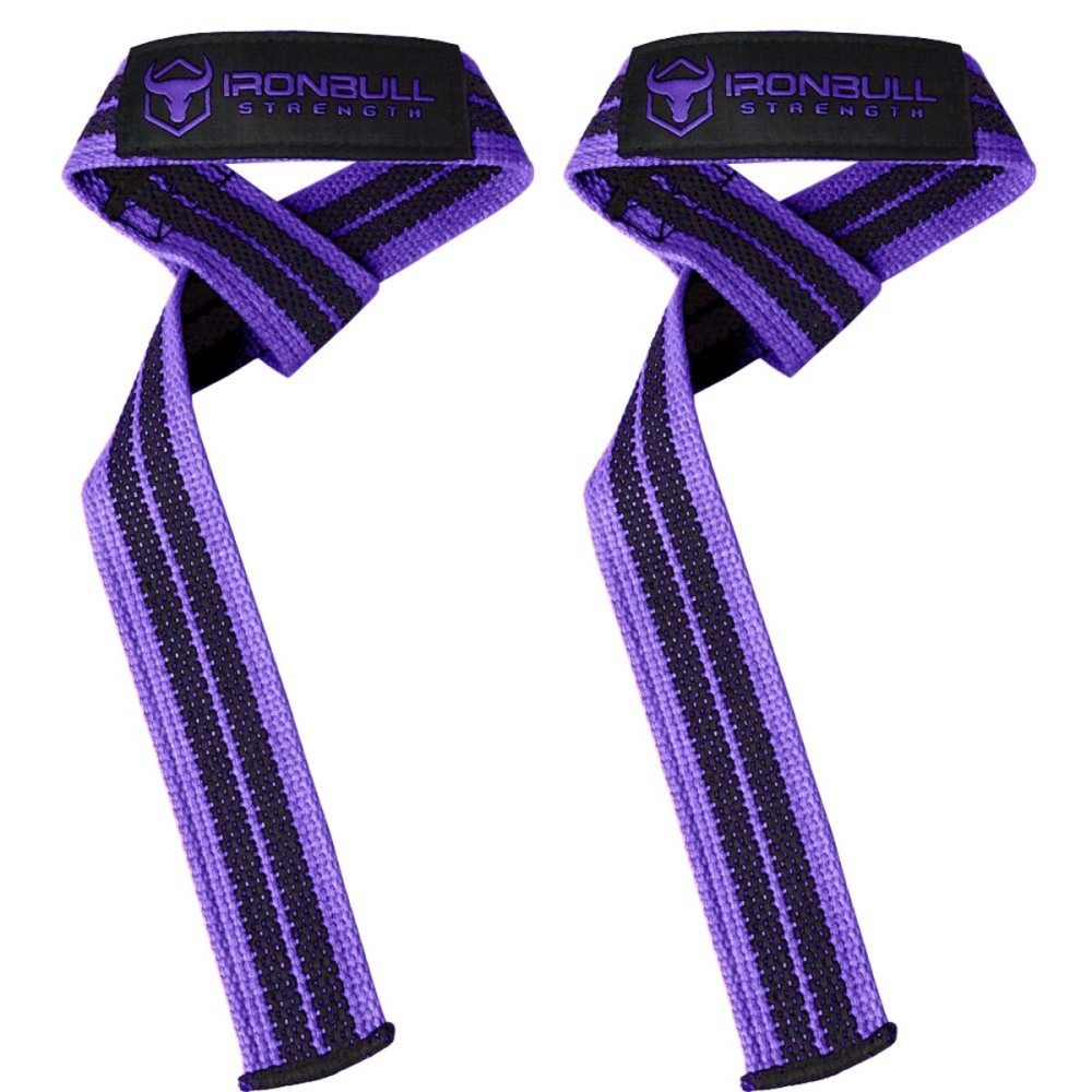 Lifting Wrist Straps for Weightlifting (1 Pair) - Padded Lifting Straps for Deadlifts, Powerlifting, Strength Training & Bodybuilding - Gym Straps for Men & Women (Purple - No Padding)