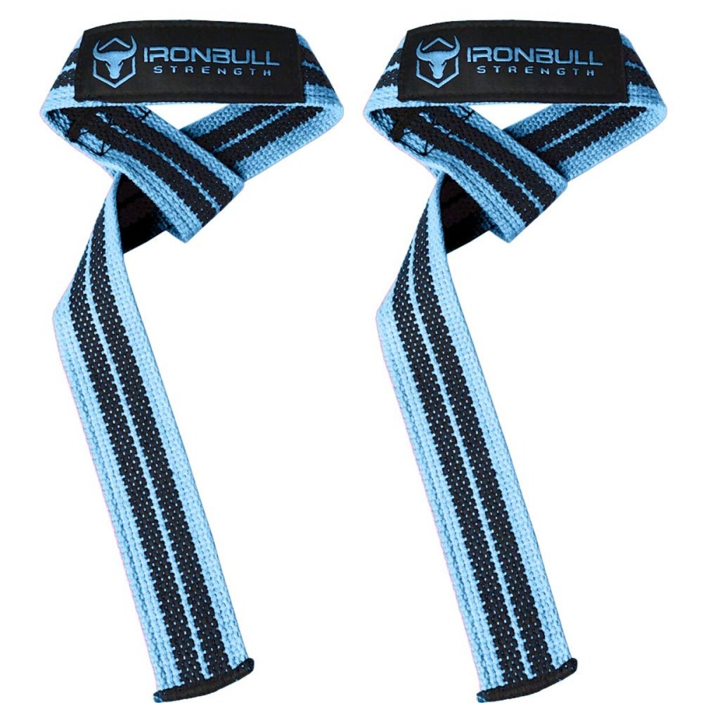 Lifting Wrist Straps for Weightlifting (1 Pair) - Padded Lifting Straps for Deadlifts, Powerlifting, Strength Training & Bodybuilding - Gym Straps for Men & Women (Cyan - No Padding)