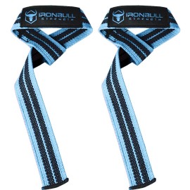 Lifting Wrist Straps for Weightlifting (1 Pair) - Padded Lifting Straps for Deadlifts, Powerlifting, Strength Training & Bodybuilding - Gym Straps for Men & Women (Cyan - No Padding)