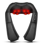 iKristin Neck Massager with Heat, Shiatsu Massager for Neck, Back, Shoulder, Foot and Leg, Deep Tissue 3D Kneading Massage for Relax Muscles at Home and Offie,Back Massagers for Women and Men